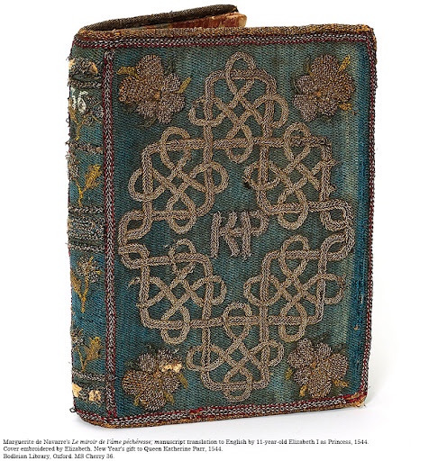 Elizabeth Tudor’s Embroidered Book Cover for The Mirror of the Sinful&nbsp;Soul